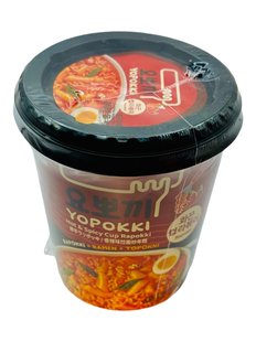 Рапокки (рисовий пиріг Топок з локшиною Рамен) Hot & Spicy, ТМ Young Poong, Південна Корея 145 г 2110-181024-22 фото