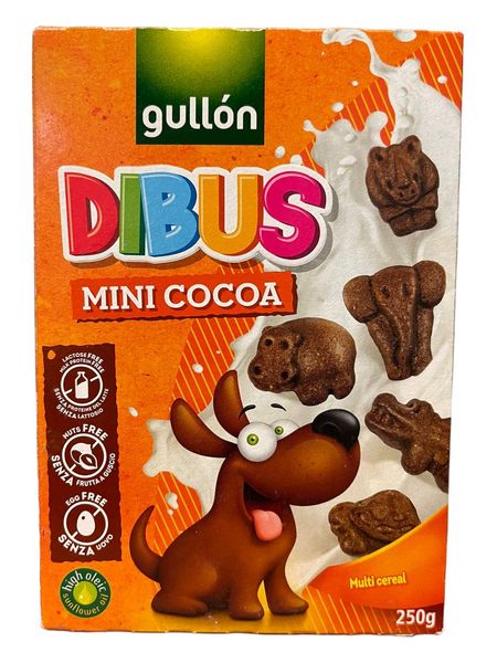 Печенье злаковое шоколадное GULLON DIBUS Mini Cocoa 1336 фото