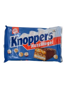 Батончики Knoppers молочний шоколад з фундуком 200 г 7000-1282 фото