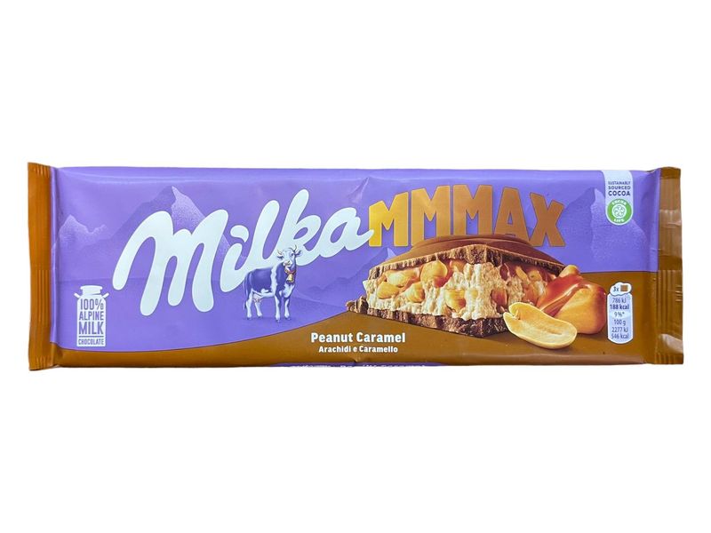 Шоколад арахис карамель Милка Milka mmMax peanut сaramel 1802 фото