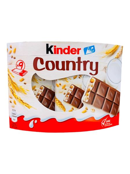 Шоколадный батончик Kinder Country Milk 9шт 1353 фото