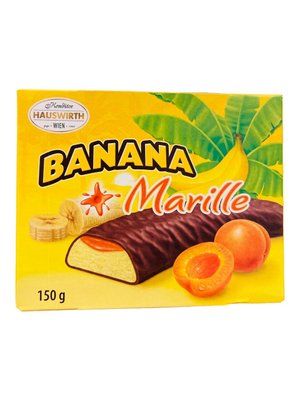 Бананове суфле з абрикосом у шоколаді (Hauswirth Banana Plus Marille - 150 г) 1406 фото