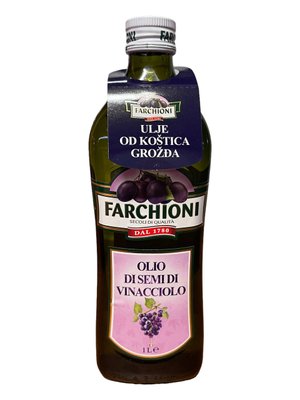 Олія Виноградної кісточки (Olio di semi di Vinacciolo FARCHIONI - 1л) 1306 фото