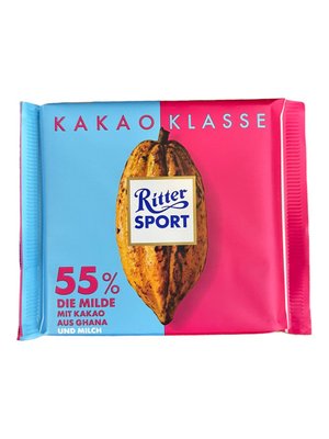 Шоколад Ritter Sport Молочний Какао 55% 2004 фото