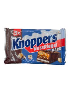 Батончики Knoppers черный шоколад с фундуком 200 г 7000-1276 фото