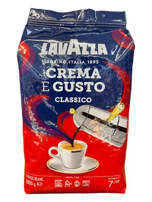 Кава Lavazza Crema Gusto ( зерно 1000 гр) 1122 фото