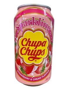 Напій газований Полуниця з вершками Strawberry Cream, Chupa Chups, 345мл 2007 фото