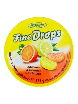 Льодяники   Fine Drops Zitronen&Orangen Лимон і Апельсин 1601 фото